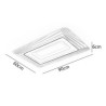 Minimalist Acrylic Ultrathin Ceiling Lamp Rectangular LED Flush Mount Ceiling Light