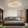 LED Flush Mount Circular Ceiling Light For Hotel With Wavy Edge Decoration