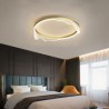 LED Flush Mount Circular Ceiling Light For Hotel With Wavy Edge Decoration