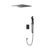 Square Rainfall Head Shower Hand Shower Tap Modern Shower Faucet Set