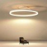 Circle Lighting Lamp with Acrylic Lamphade Modern LED Flush Mount Ceiling Light Fixture