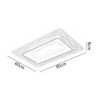 Minimalist Acrylic Ultrathin Ceiling Lamp Rectangular LED Flush Mount Ceiling Light