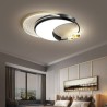 Dimmable LED Ceiling Light Modern Flush Mount Lighting Fixtures in the Shape of the Moon