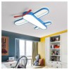 For Boys Room, Modern Airplane Shaped LED Flush Mount Ceiling Light Fixture