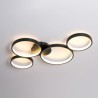 90W LED Ceiling Lamp 7200LM 4 Rings Living Room Lighting Fixture