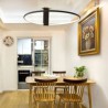 Modern Ring Circle Flush Mount Ceiling Lamp with LEDs